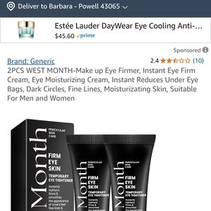 Firm Eye Skin Care Set - White 2 Items